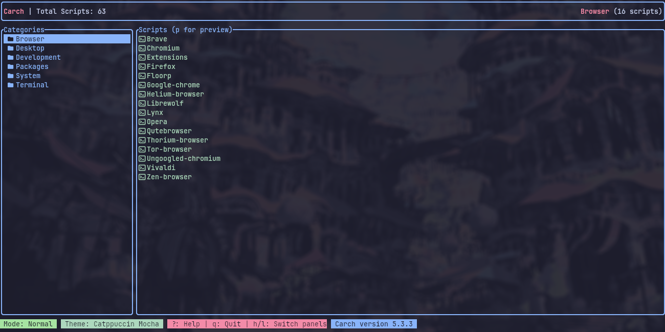 Catppuccin Mocha Theme Preview